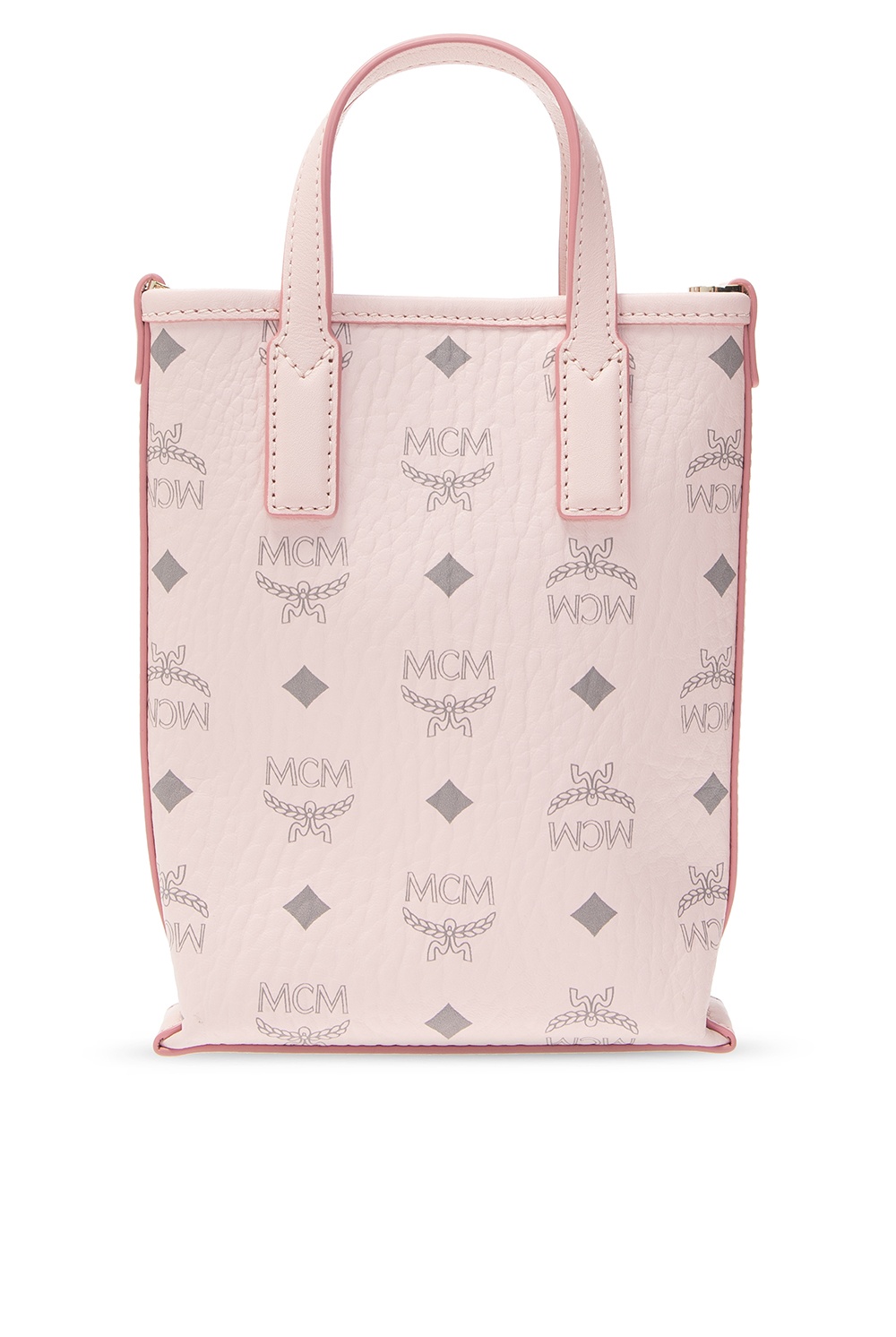 Pink mcm deals shoulder bag